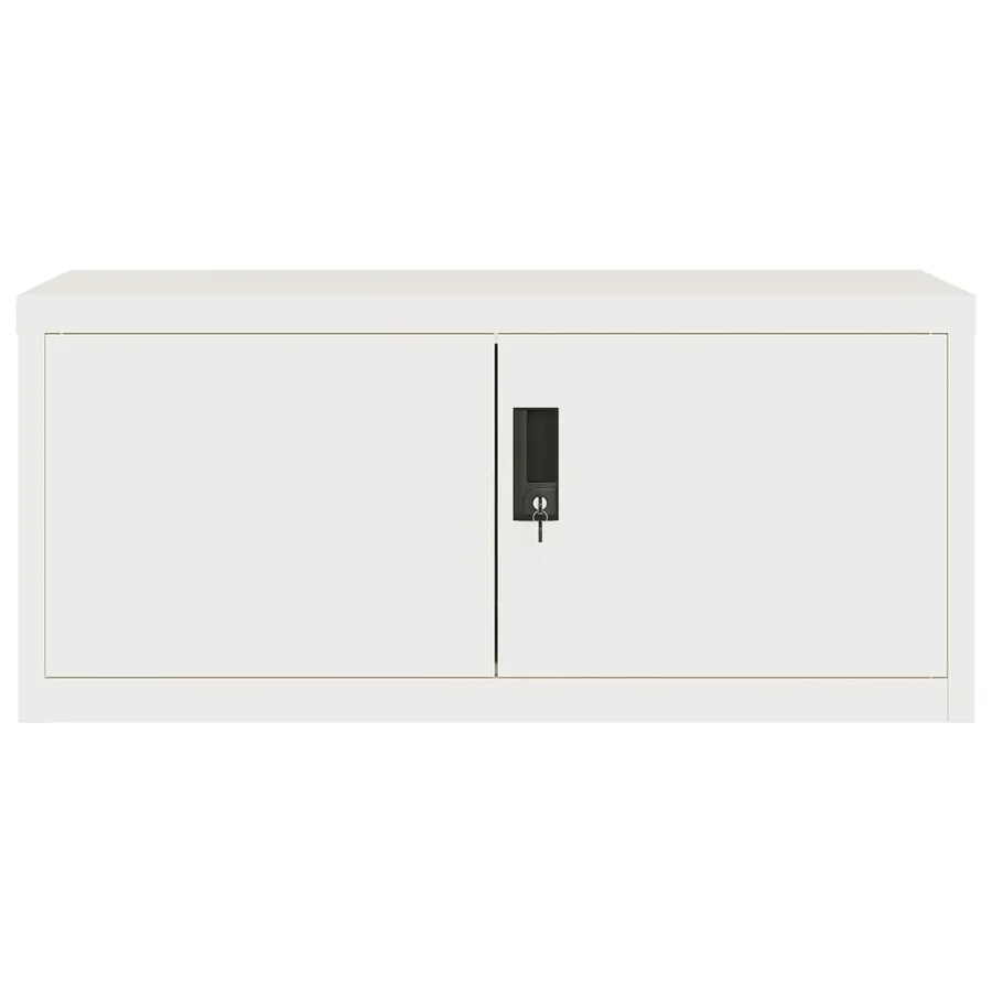 Classeur blanc 90x40x130 cm acier - 4