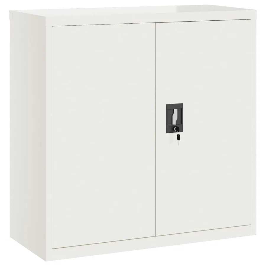 Classeur blanc 90x40x130 cm acier - 7