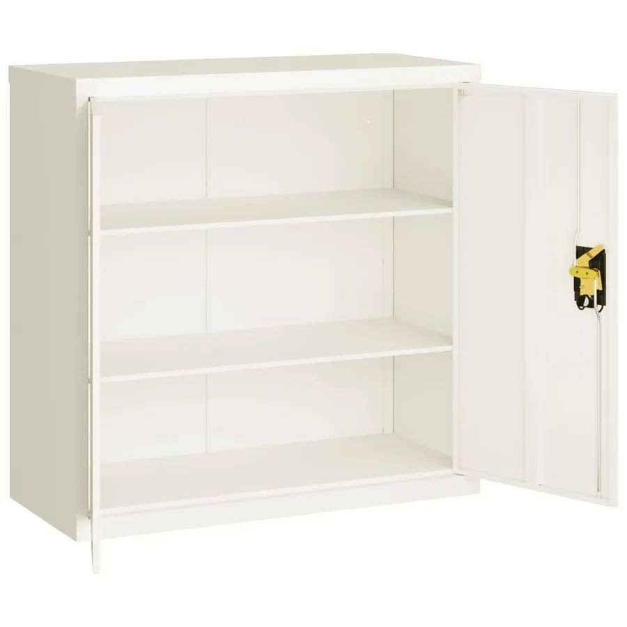 Classeur blanc 90x40x130 cm acier - 9