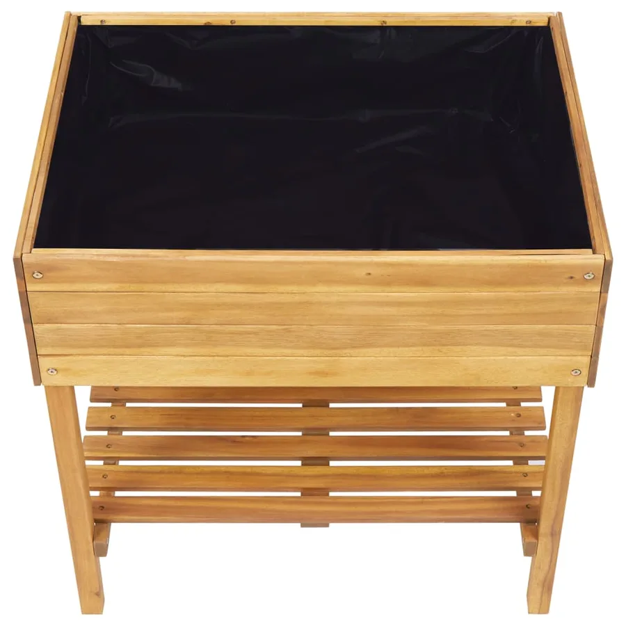 Jardinière surélevée 78,5x58,5x78,5 cm Bois massif d'acacia - 5