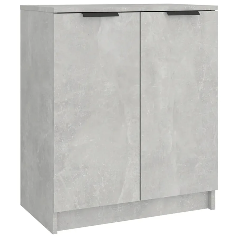 Armoire à chaussures Gris béton 59x35x70 cm Bois d'ingénierie - 2