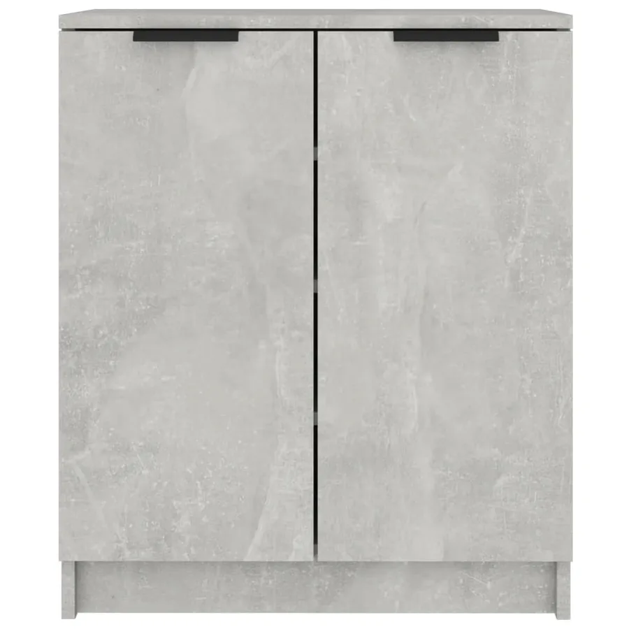 Armoire à chaussures Gris béton 59x35x70 cm Bois d'ingénierie - 3