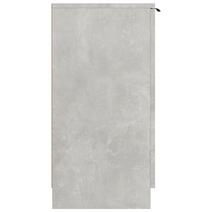 Armoire à chaussures Gris béton 59x35x70 cm Bois d'ingénierie - 4