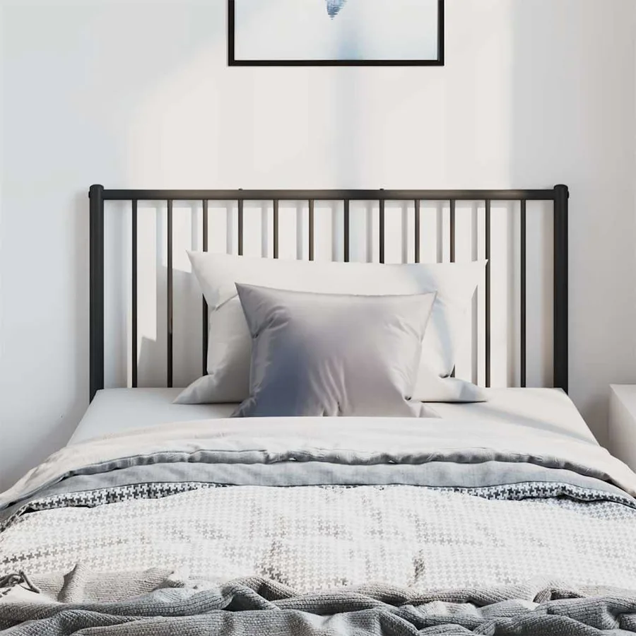 Tête de lit de remplacement métal noir 100 cm - 3