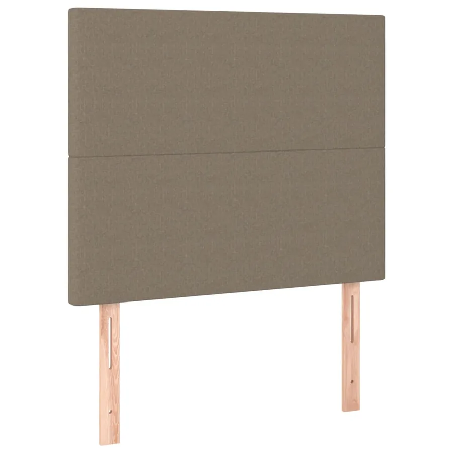 Cadre de lit sans matelas taupe 80x200 cm tissu - 9