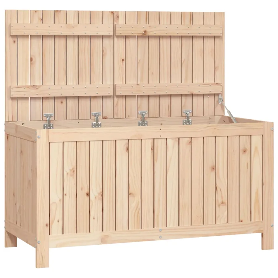 Boîte de rangement de jardin 121x55x64 cm Bois massif de pin - 2