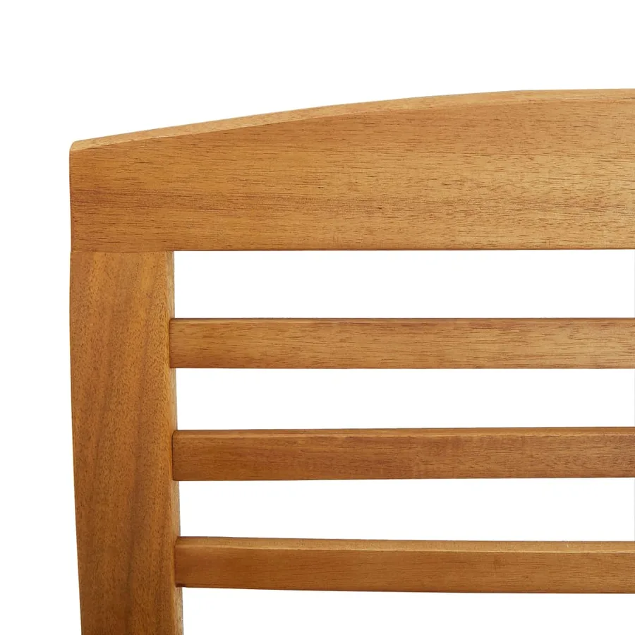 Salon de jardin 5 pcs Bois d'acacia solide - 8