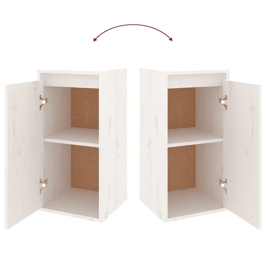 Meubles TV 4 pcs Blanc Bois massif de pin - 8