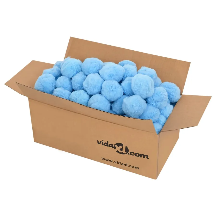 Boules anti-bactériennes filtrantes de piscine bleu 1400 g PE - 2