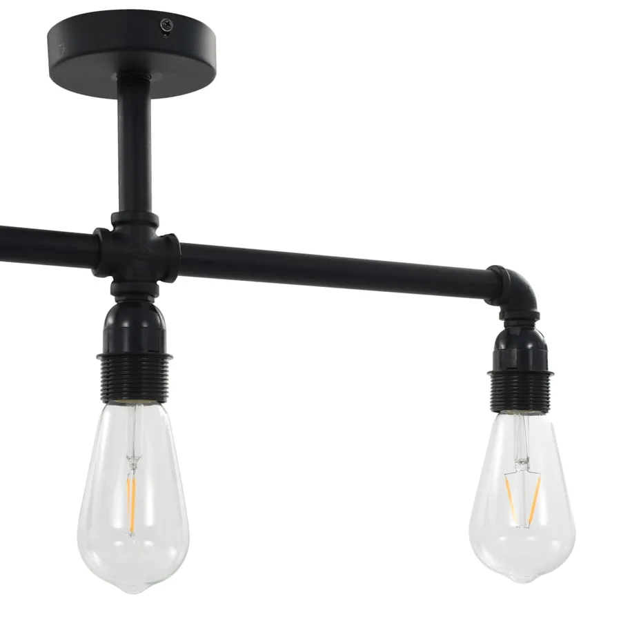 Plafonnier Noir 3 ampoules E27 - 6