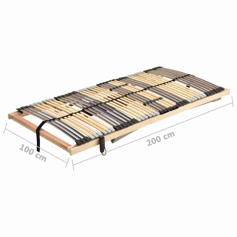 Sommier à lattes électrique sans matelas avec 7 zones 100x200cm - 11