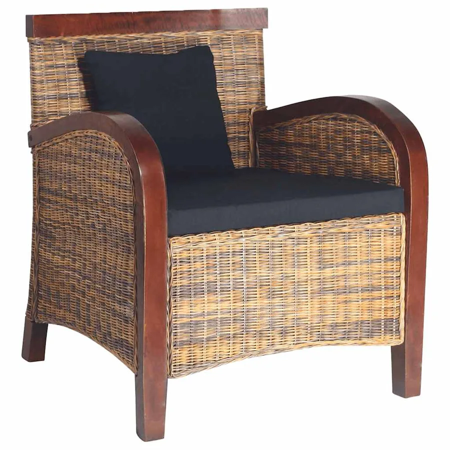 Fauteuil Rotin tissé à la main - 3