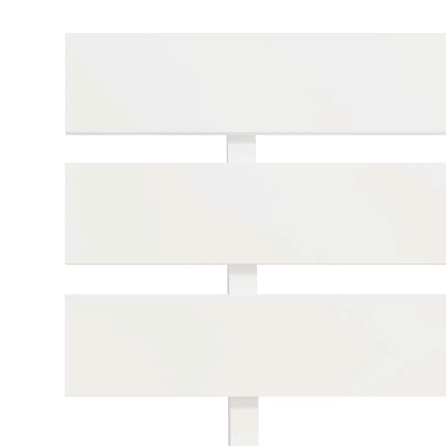 Cadre de lit sans matelas blanc bois de pin massif 100x200 cm - 6