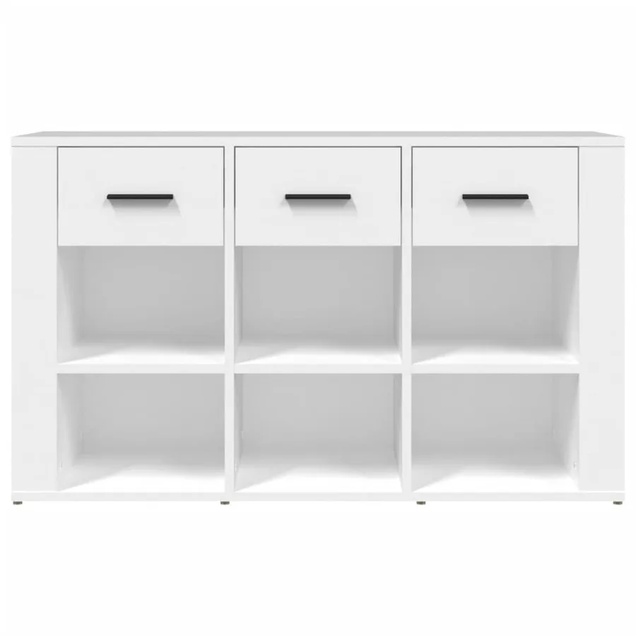 Buffet Blanc 100x30x59,5 cm Bois d'ingénierie - 6