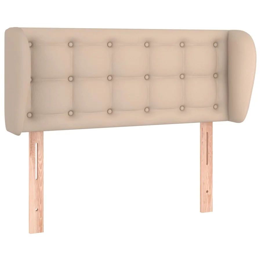 Tête de lit avec oreilles Cappuccino 103x23x78/88 cm Similicuir - 2