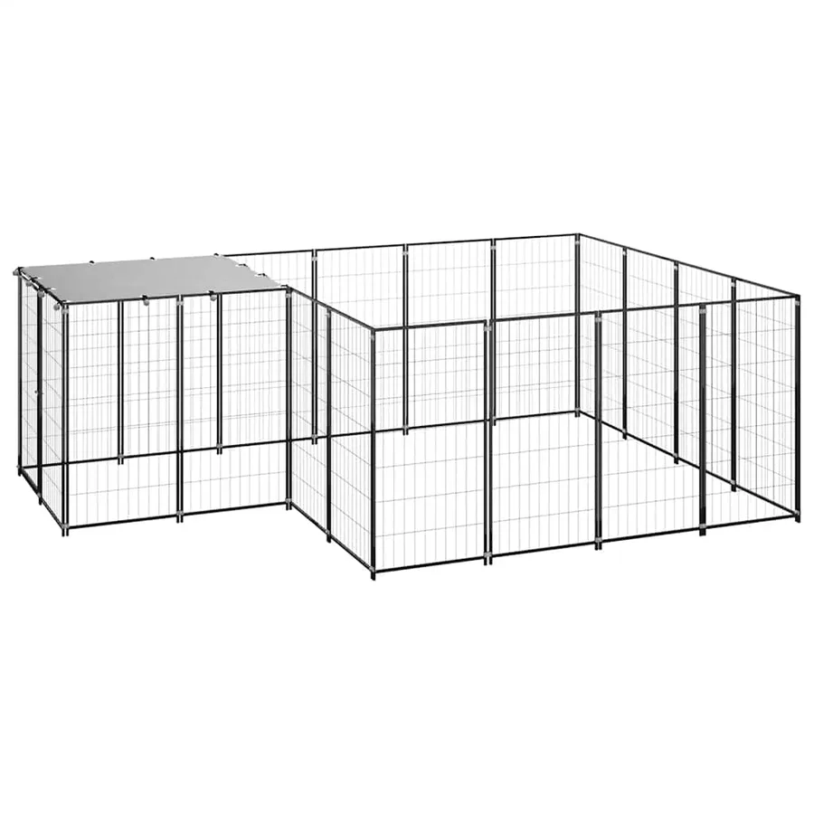 Chenil Noir 6,05 m² Acier - 2