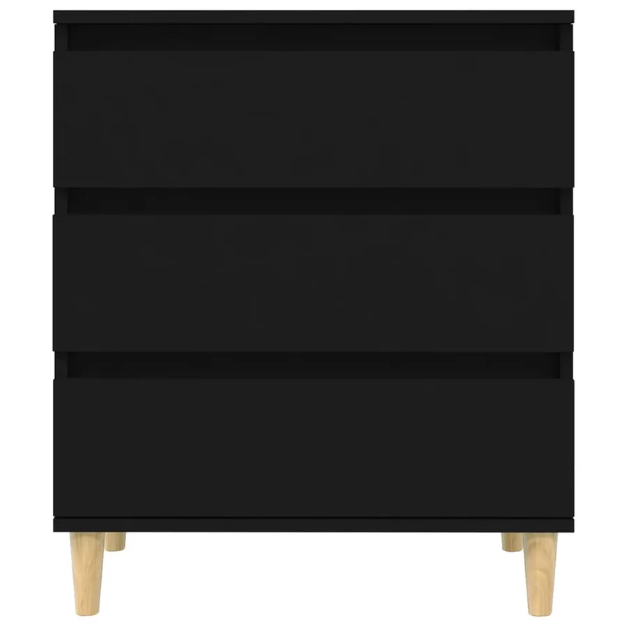 Buffet Noir 60x35x70 cm Bois d'ingénierie - 6