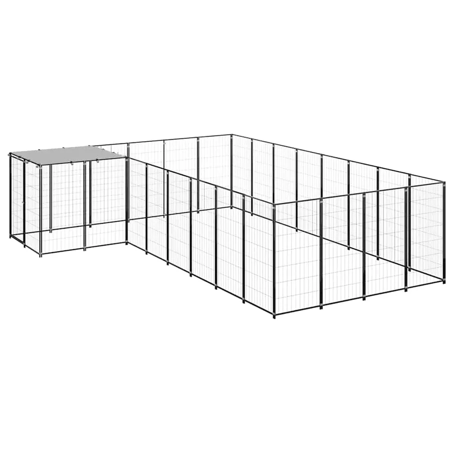 Chenil Noir 10,89 m² Acier - 2