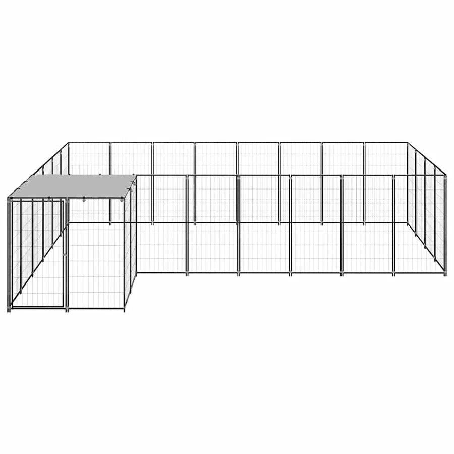 Chenil Noir 10,89 m² Acier - 3