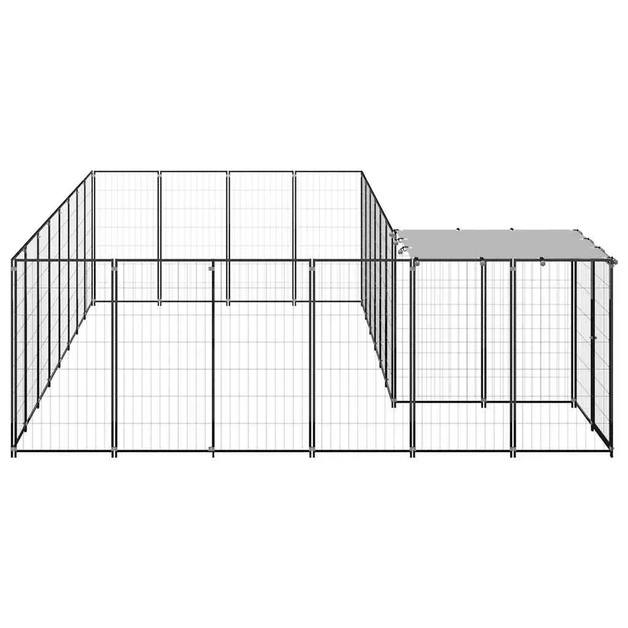 Chenil Noir 10,89 m² Acier - 4