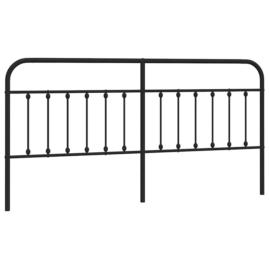 Tête de lit de remplacement métal noir 200 cm - 2