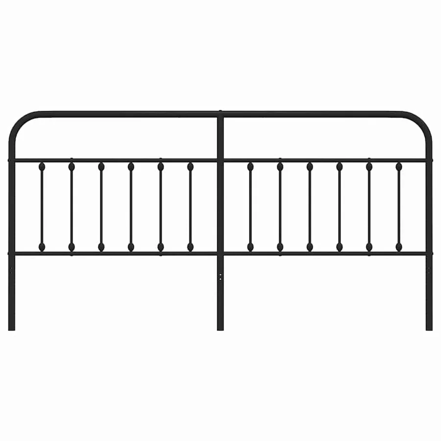 Tête de lit de remplacement métal noir 200 cm - 4