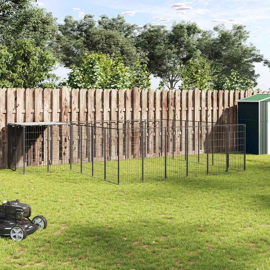 Chenil Noir 12,1 m² Acier
