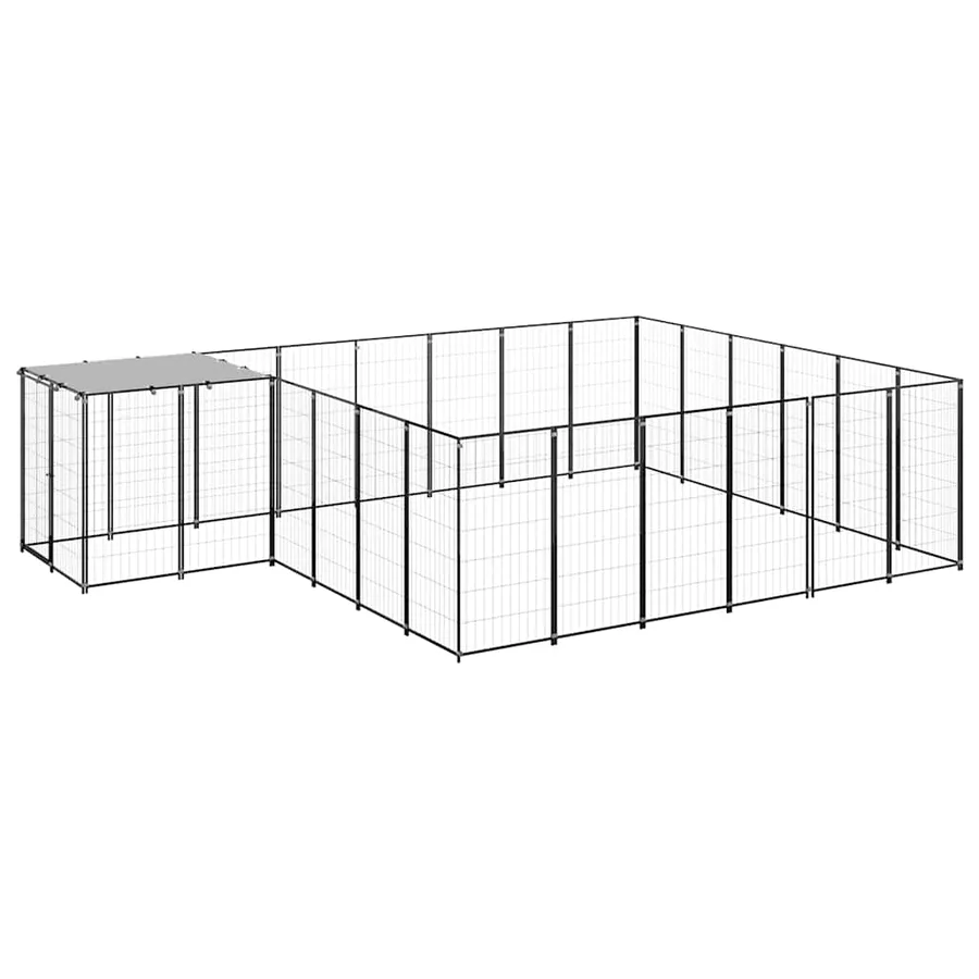 Chenil Noir 12,1 m² Acier - 2