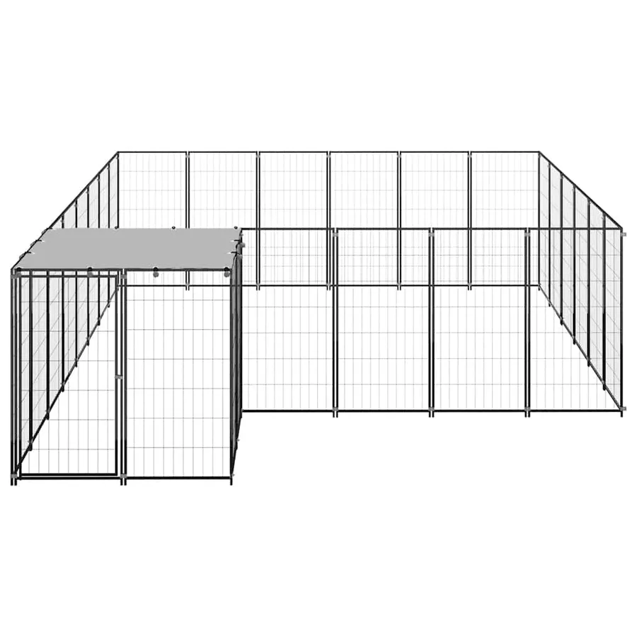Chenil Noir 12,1 m² Acier - 3
