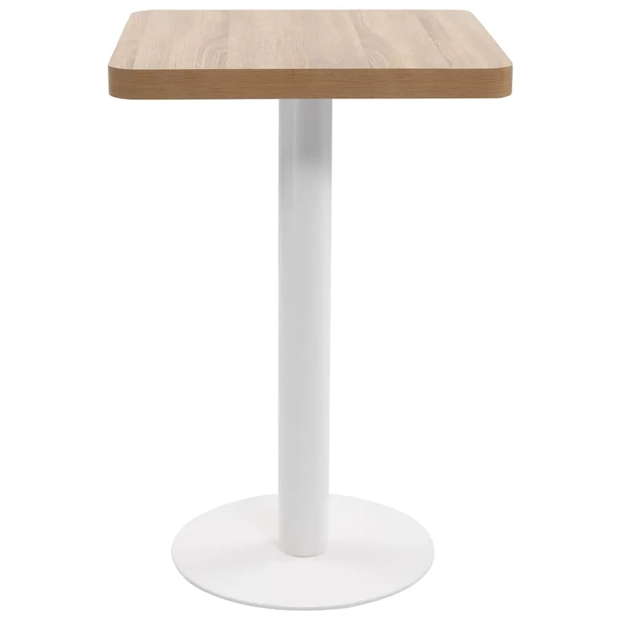 Table de bistro Marron clair 50x50 cm MDF - 2