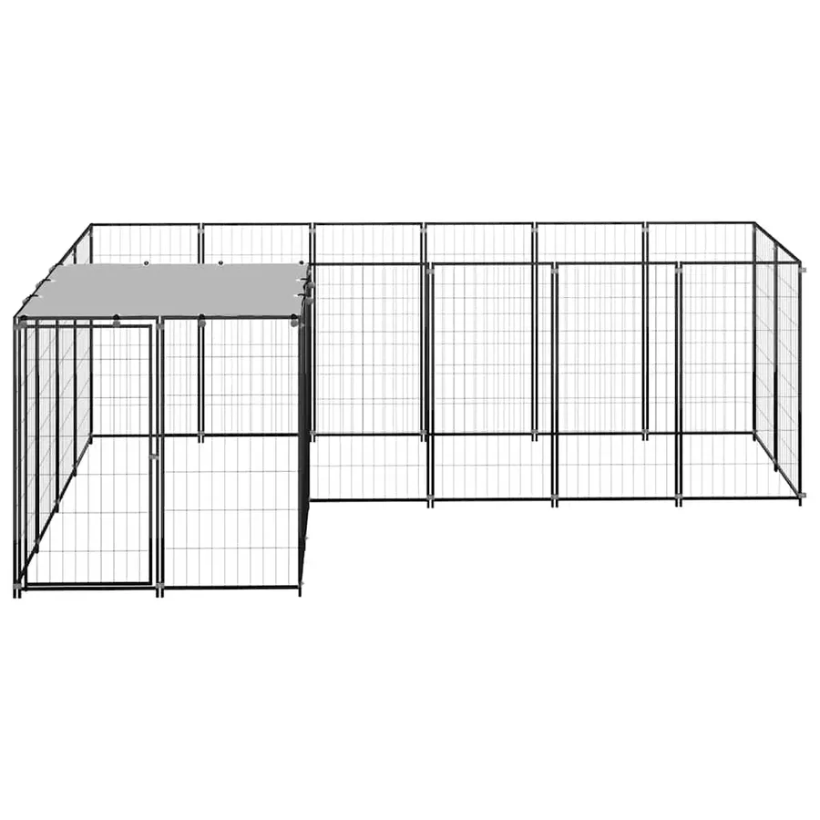 Chenil Noir 4,84 m² Acier - 3