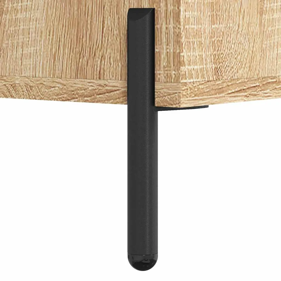 Buffet haut Chêne sonoma 69,5x34x180 cm Bois d'ingénierie - 12