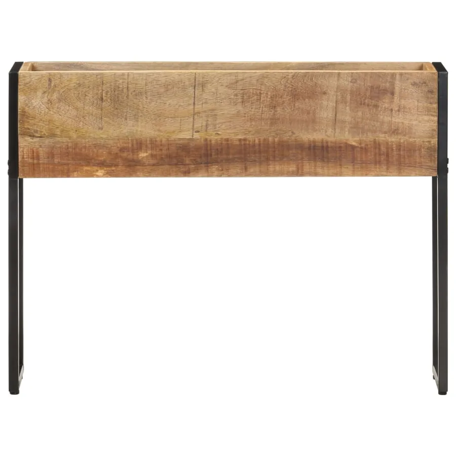 Jardinière 90x20x68 cm Bois de manguier brut - 2
