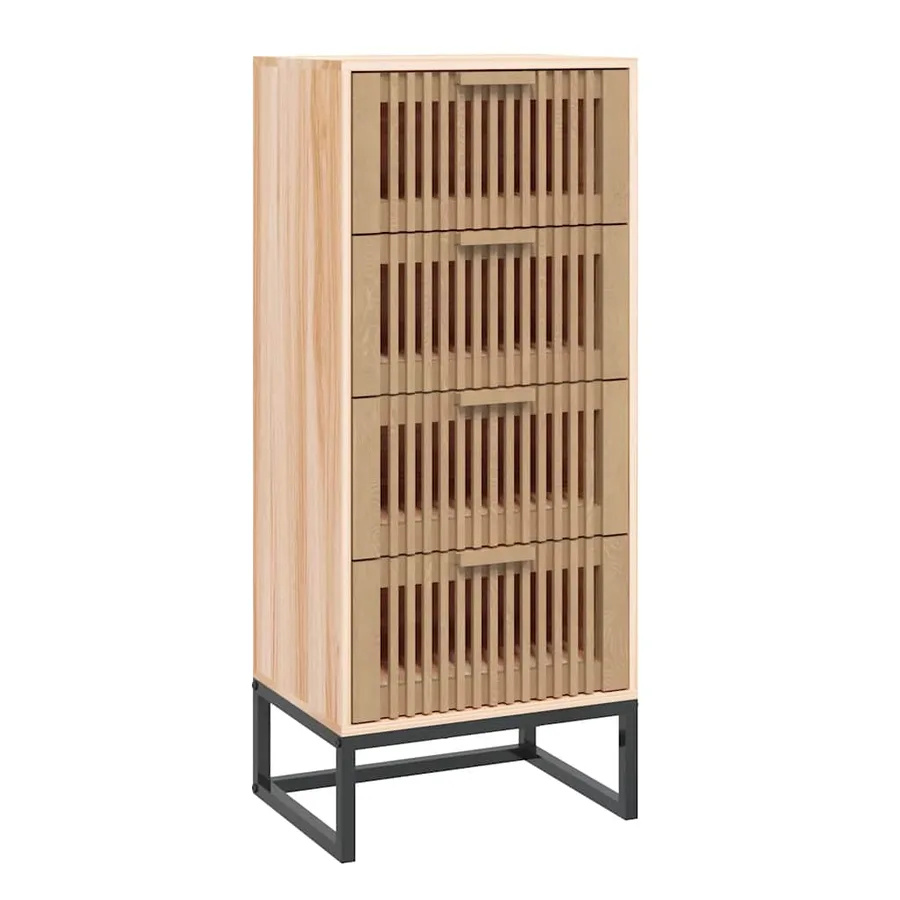 Buffet haut 40x30x95 cm bois d'ingénierie - 2