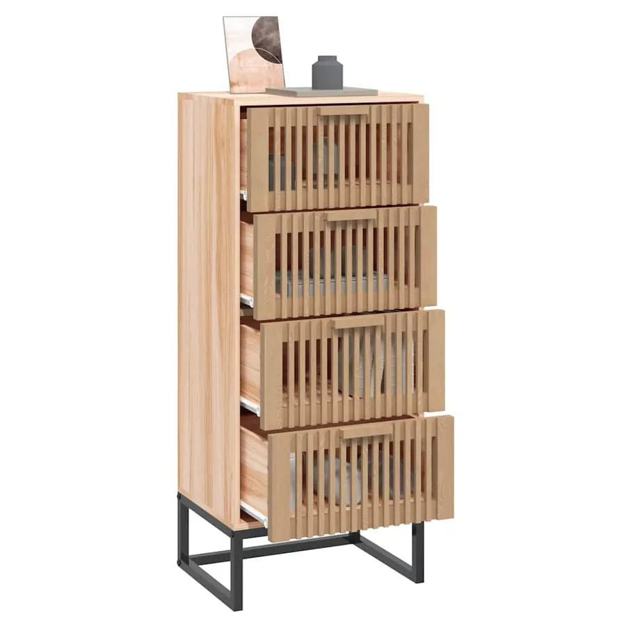 Buffet haut 40x30x95 cm bois d'ingénierie - 3