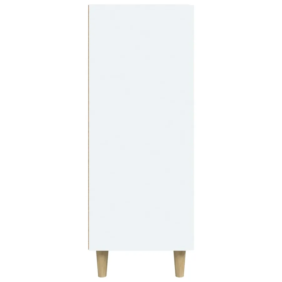 Buffet blanc 69,5x34x90 cm bois d'ingénierie - 6