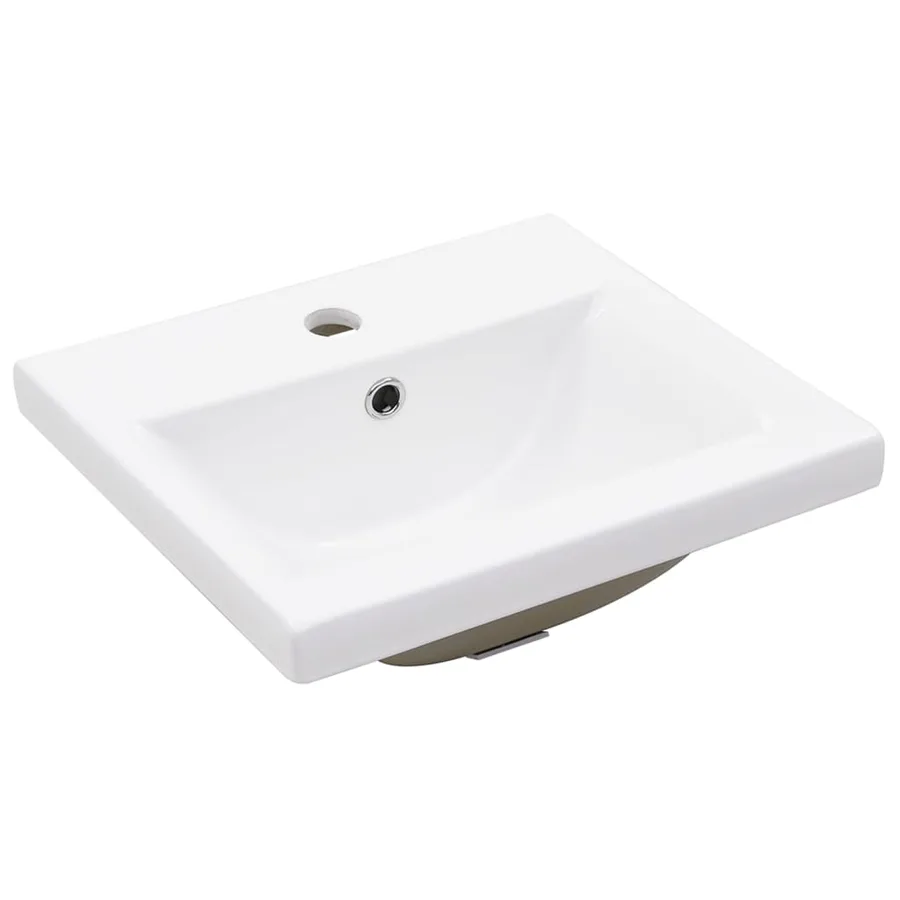 Meuble lavabo avec bassin intégré Sonoma gris Bois d'ingénierie - 9