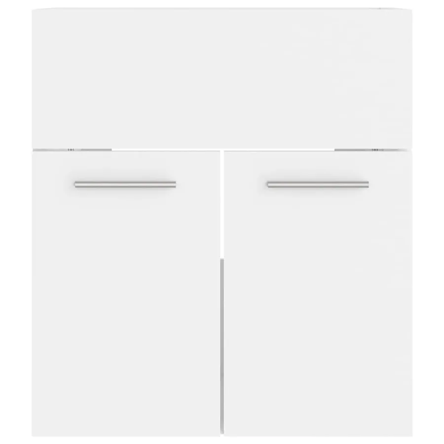 Ensemble de meubles de salle de bain Blanc Aggloméré - 15