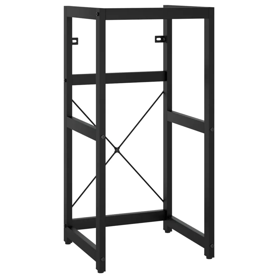 Cadre de lavabo de salle de bain vasque à encastrer Noir Fer - 3