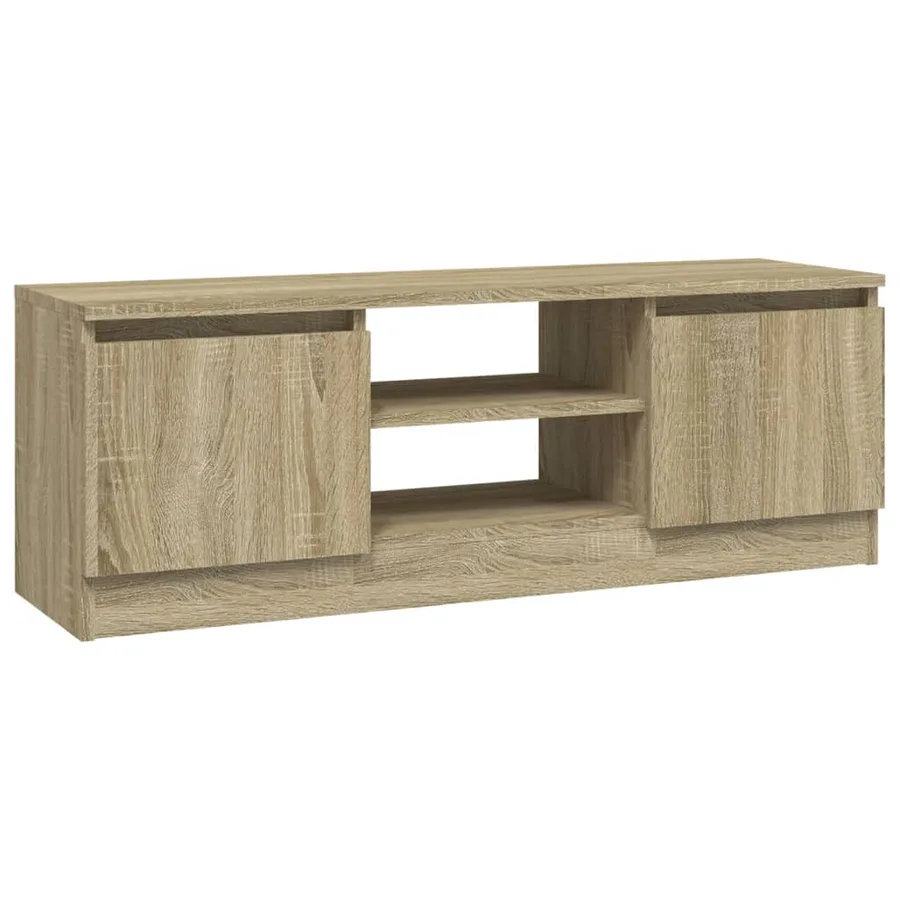 Meuble TV avec porte Chêne sonoma 102x30x36 cm - 2