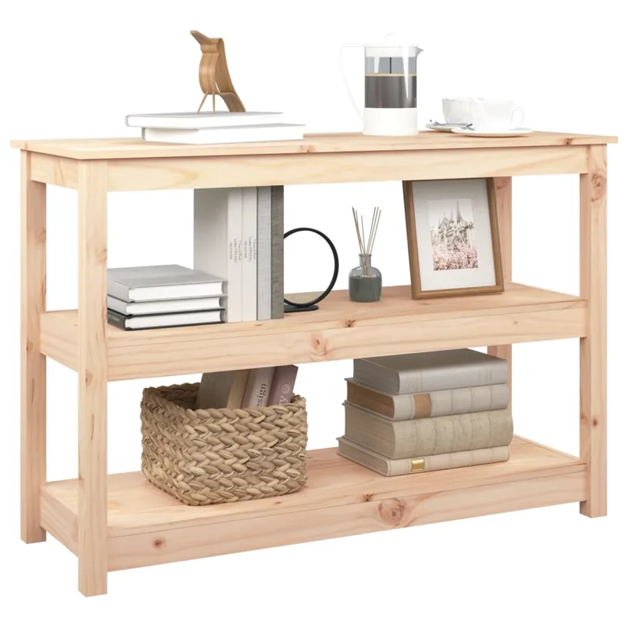 Table console 110x40x74 cm Bois massif de pin - 4