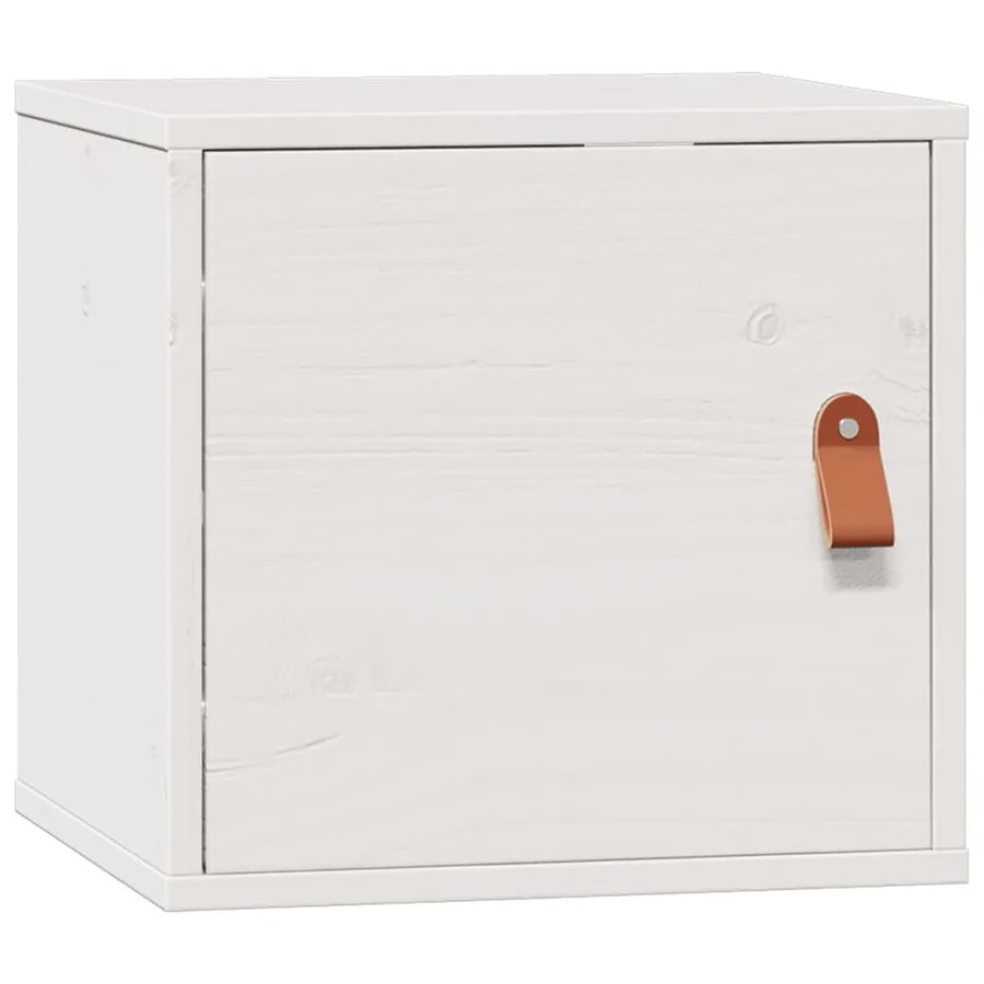 Armoire murale Blanc 31,5x30x30 cm Bois de pin massif - 2