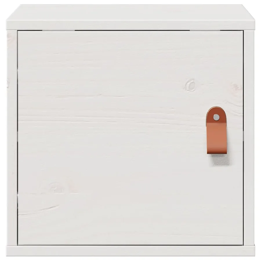 Armoire murale Blanc 31,5x30x30 cm Bois de pin massif - 5