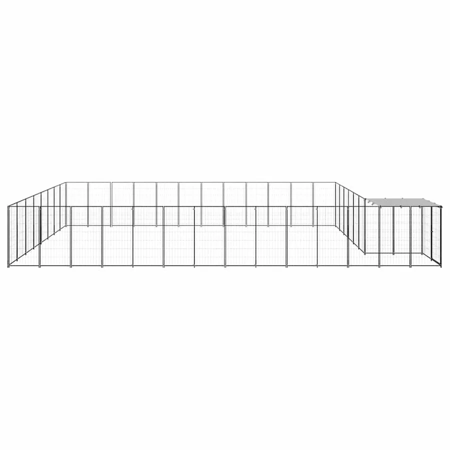 Chenil Noir 30,25 m² Acier - 4