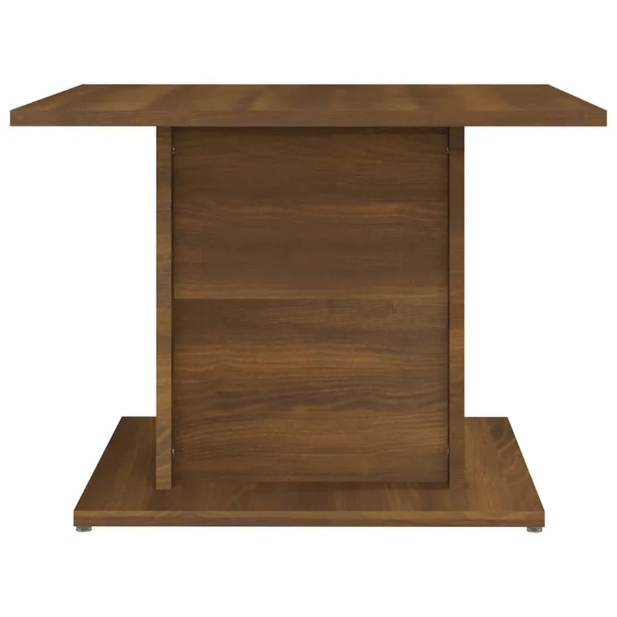 Table basse chêne marron 55,5x55,5x40 cm bois d'ingénierie - 4
