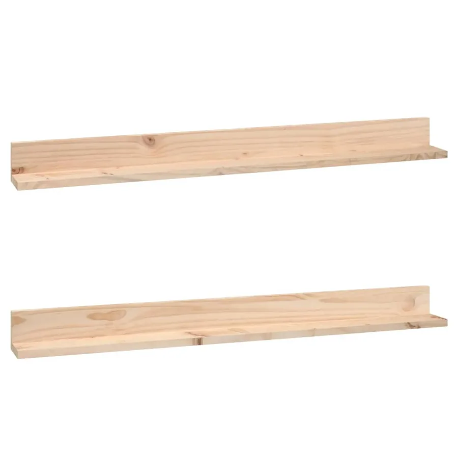 Étagères murales 2 pcs 110x11x9 cm Bois de pin massif - 2