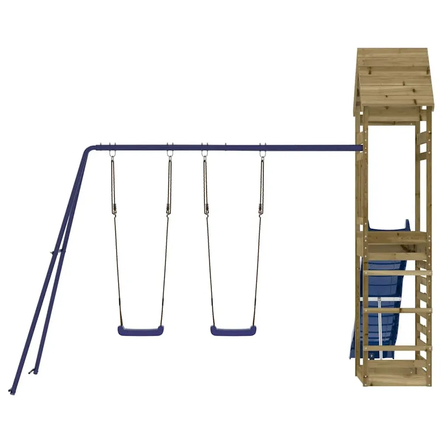 Aire de jeux d'extérieur bois de pin imprégné - 4