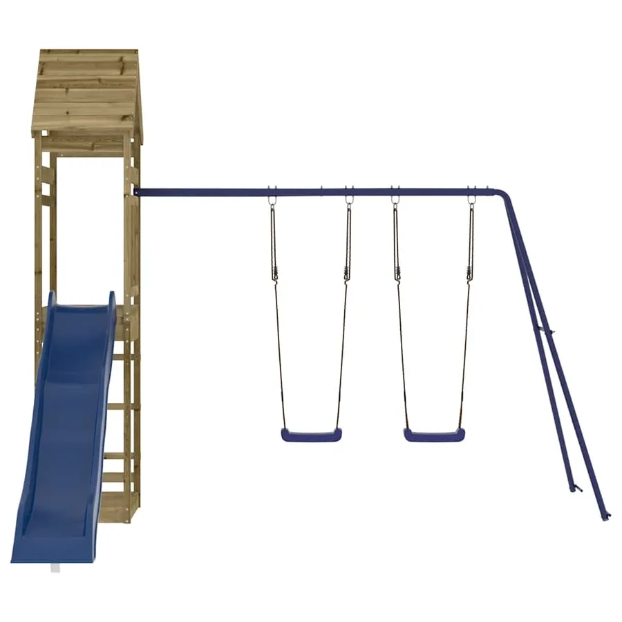 Aire de jeux d'extérieur bois de pin imprégné - 5