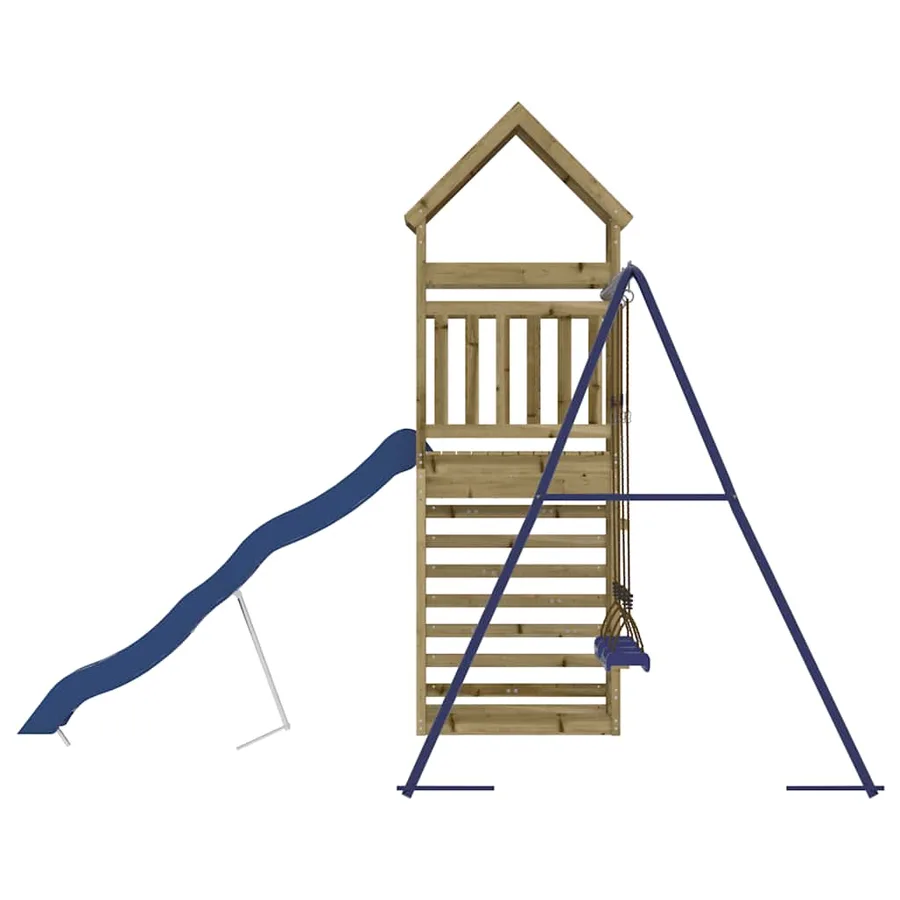 Aire de jeux d'extérieur bois de pin imprégné - 6