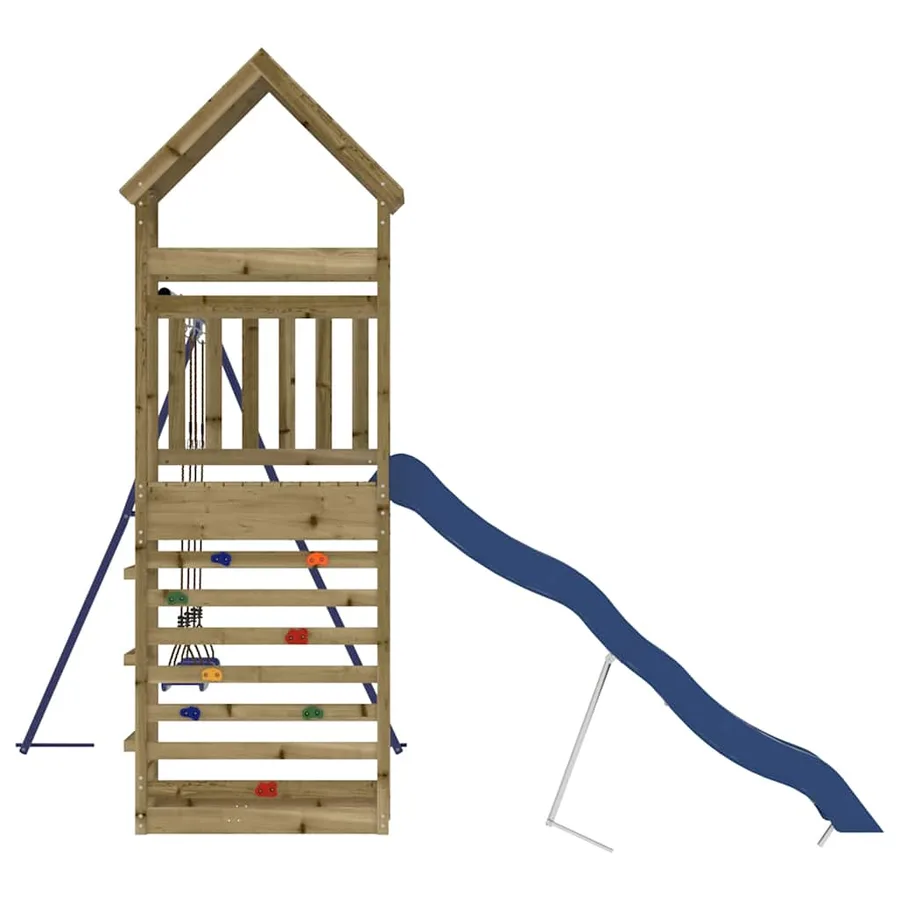 Aire de jeux d'extérieur bois de pin imprégné - 7